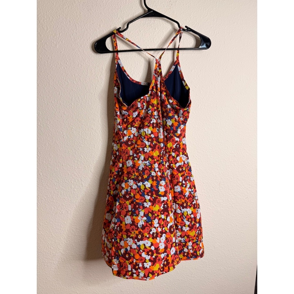 Outdoor Voices The Exercise Dress Small Paprika Blooms Orange Floral Athleisure - Picture 2 of 7